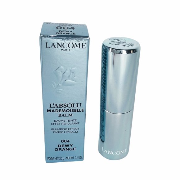NEW LANCOME L'Absolu Mademoiselle Tinted Lip Balm 004 DEWY ORANGE Discontinued - Picture 3 of 11